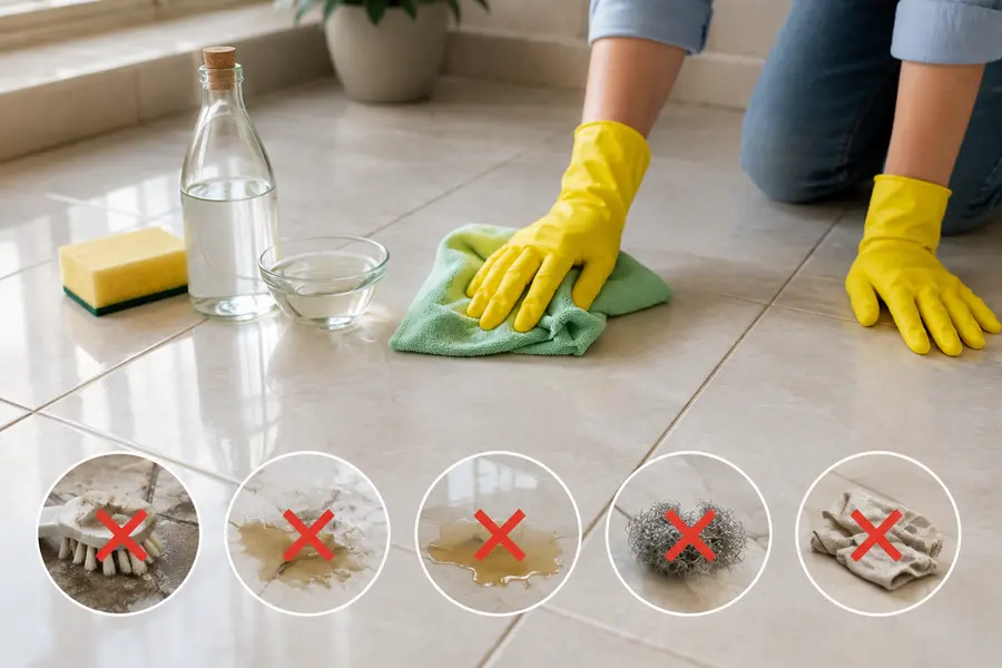 5 Mistakes to Avoid When Cleaning Tiles With Vinegar
